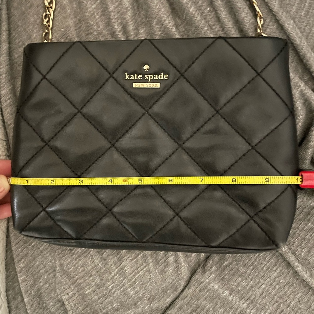 COPY - Black, authentic Crossbody, Kate Spade purse with a chain - Picture 4 of 7